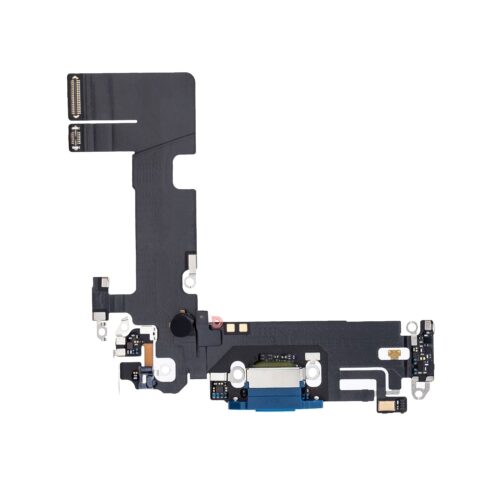Шлейф с разъемом зарядки и микрофоном для iPhone 13 (Blue) Оригинал (Разбор)