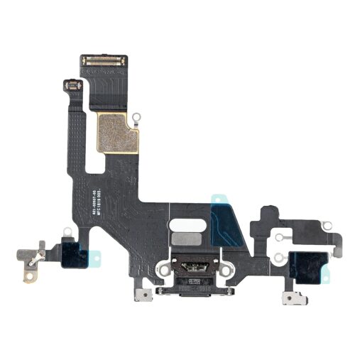 Шлейф с разъемом зарядки и микрофоном для iPhone 11 (Black) (Разбор)