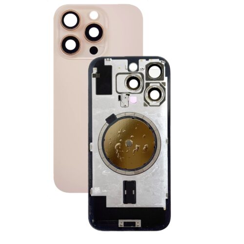 Задняя крышка для iPhone 16 Pro (Золотистая) без шлейфа Б/З Оригинал (с разбора)