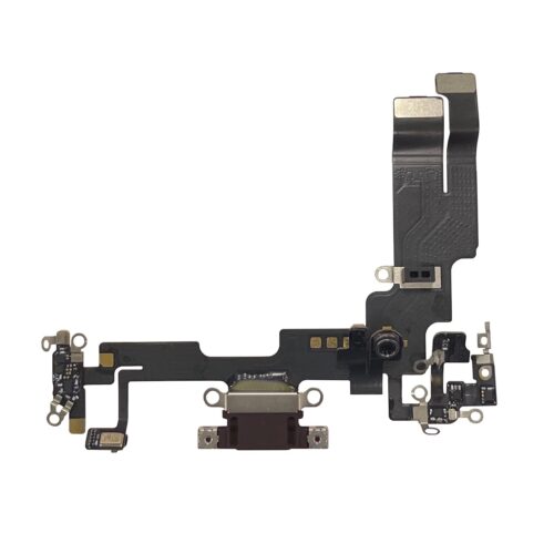 Шлейф с разъемом зарядки и микрофоном для iPhone 14 (Midniight) Оригинал (Разбор)