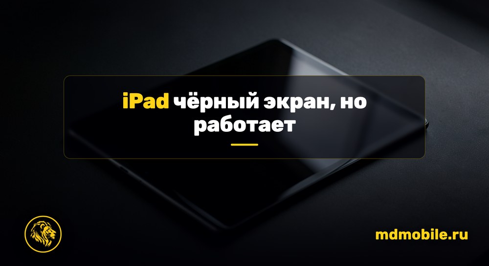 iPad чёрный экран, но работает - ремонт в сервисном центре Md Service