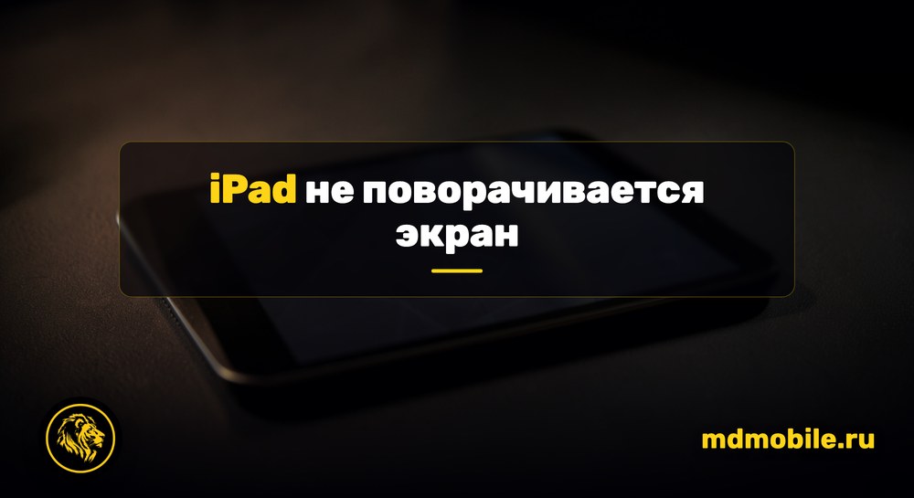 iPad не поворачивается экран - ремонт в сервисном центре Md Service