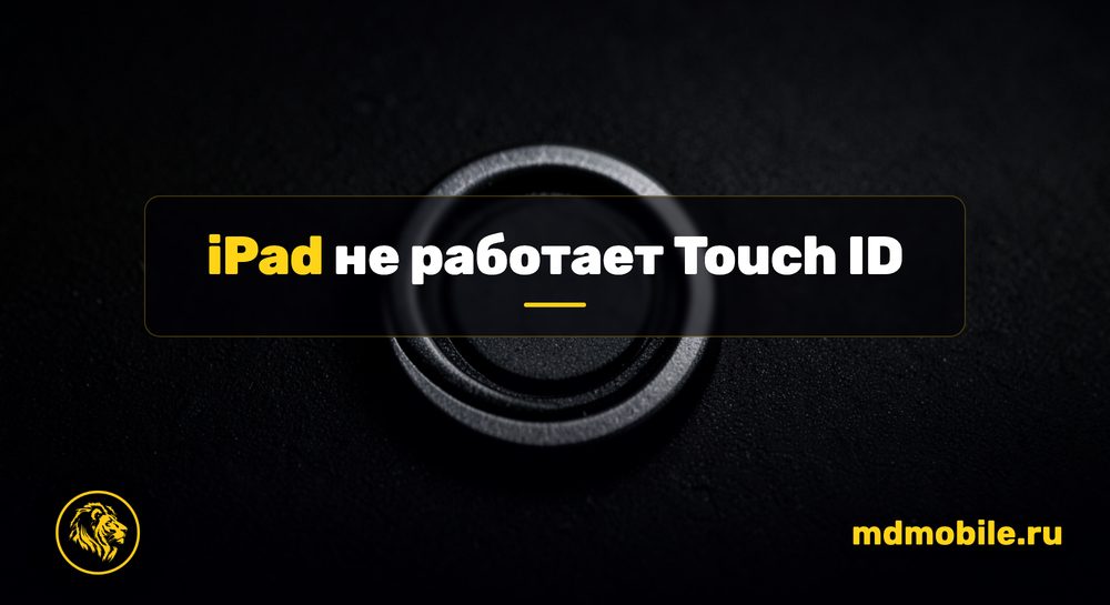 iPad не работает Touch ID - ремонт в сервисном центре Md Service