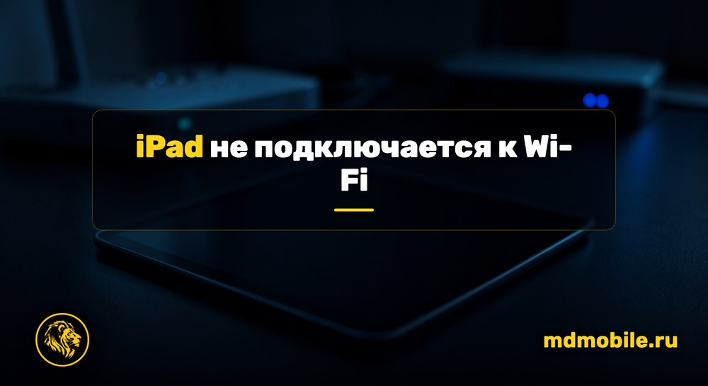 iPad не подключается к Wi-Fi - ремонт в сервисном центре Md Service