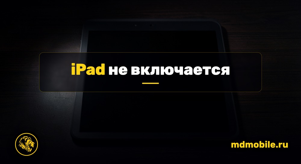 iPad не включается - ремонт в сервисном центре Md Service