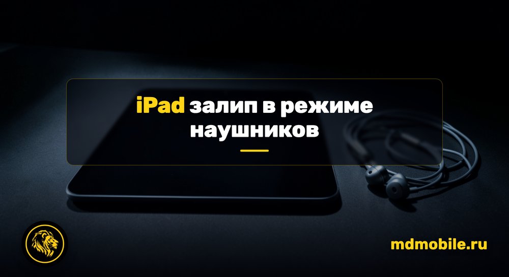iPad залип в режиме наушников - ремонт в сервисном центре Md Service