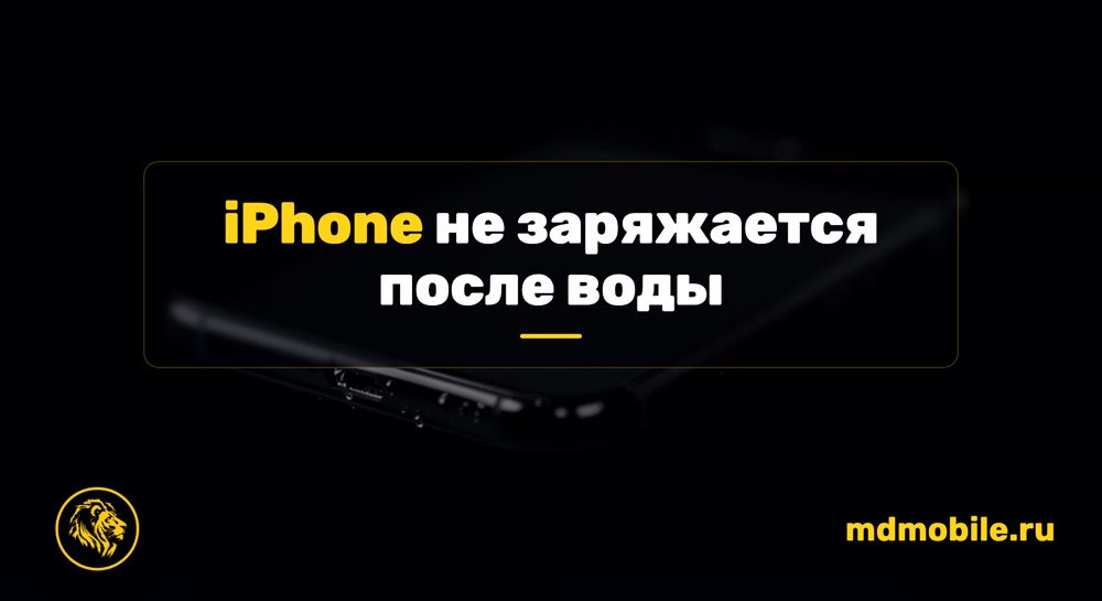 iPhone не заряжается после воды - ремонт iPhone