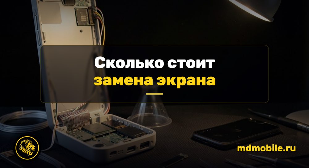 Новый дисплейный модуль телефона на мате мастера